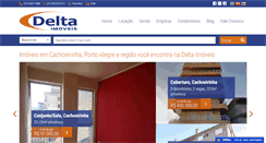 Desktop Screenshot of deltaimoveis-rs.com.br